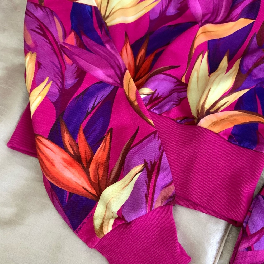 NWT Farm Rio Floral Women's Cropped Jacket - Multicolor - Picture 6 of 10